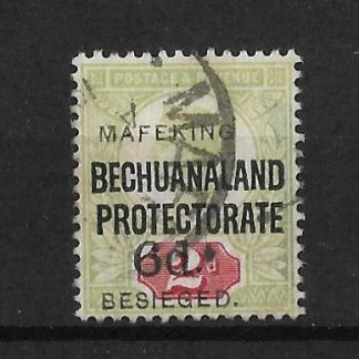 South Africa Mafeking Besieged 1900 QV Six Pence on Two Pence SG 8 fine used