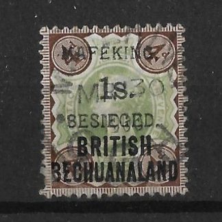 South Africa Mafeking Besieged 1900 QV One Shilling on Four Pence SG 11 fine used