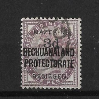 South Africa Mafeking Besieged 1900 QV Three Pence on One Penny Lilac SG 7 fine used