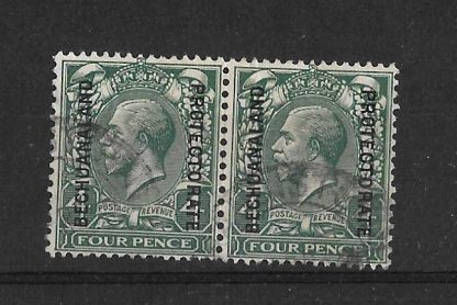 Bechuanaland 1925 GV Four Pence pair SG 95 fine used