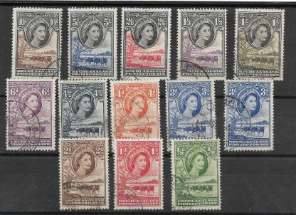 Bechuanaland 1955 QEII set SG 143/153 fine used