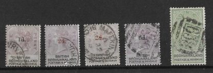 Bechuanaland 1888 QV set SG 22/28 fine used