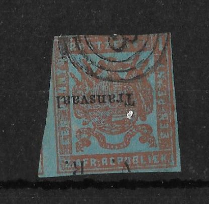Transvaal 1877 One Penny with overprint inverted SG 116c fine used