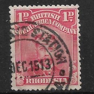 Rhodesia Admiral One Penny with Bulawayo Station (DC) postmark dated 1513