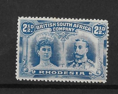 Rhodesia Double Head Two and a Halfpence SG 133 mint