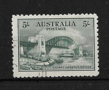 Australia 1932 Sydney Harbour Bridge Five Shillings SG 143 CTO used