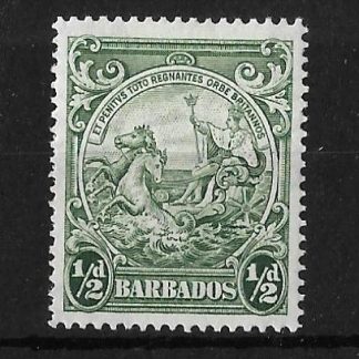 Barbados 1938 GVI Halfpenny with re-cut line SG 248ba unmounted mint