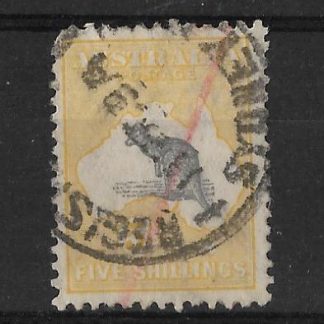 Australia 1915 Kangaroo Five Shillings SG 42 good used