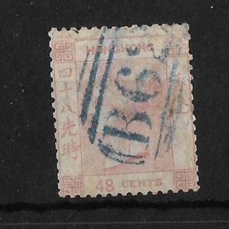 Hong Kong 1862 QV Forty Eight cents SG 6 good used