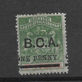 Nyasaland/BCA 1895 One Penny on Two Pence with misplaced overprint SG 20 mint