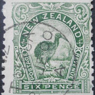New Zealand 1899 Six Pence p11 SG 264 used