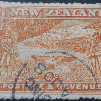 New Zealand 1907 One and a Halfpence p14 SG 318 used