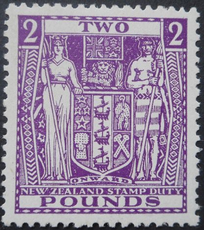 New Zealand 1952 Two Pounds inverted watermark SG F206w mint