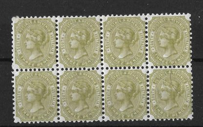 South Australia 1883 QV Three Pence block SG 183a unmounted mint