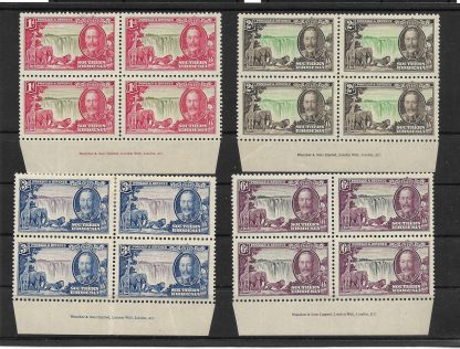Southern Rhodesia 1935 GV Silver Jubilee set Imprint Blocks unmounted mint