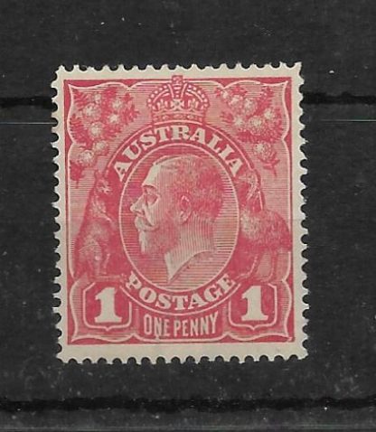 Australia 1914 GV One Penny with Run N of ONE first state flaw BW 71(4)v mint