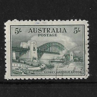 Australia 1932 Sydney Harbour Bridge Five Shillings SG 143 CTO used