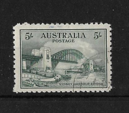 Australia 1932 Sydney Harbour Bridge Five Shillings SG 143 CTO used
