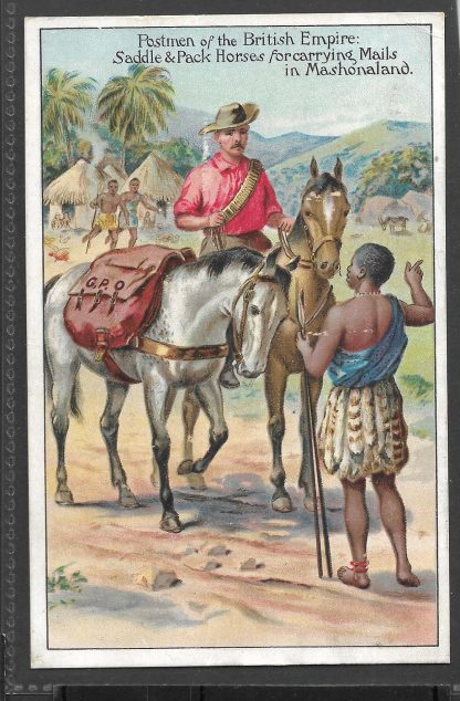 Rhodesia 1912 Postmen of the British Empire Card used at Victoria