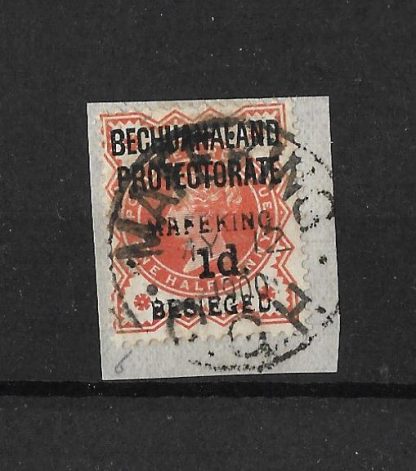 Bechuanaland 1900 Halfpenny ovpt Mafeking Besieged SG 6 good used