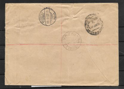 Papua 1932 registered cover to Finland - Image 2