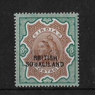 British Somaliland 1903 QV Three Rupees SG 23 mint
