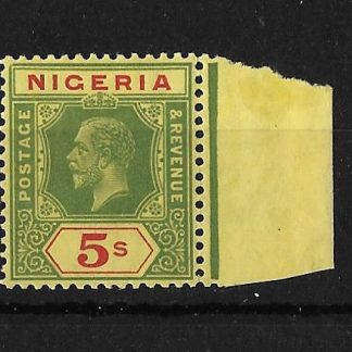 Nigeria 1921 GV Five Shillings SG 28a mint