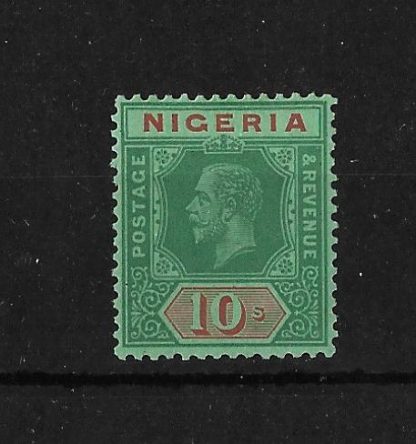 Nigeria 1921 GV Ten Shillings SG 29a mint