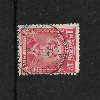 Rhodesia Admiral One Penny with MAKOWRIES 6 for year (SC) postmark