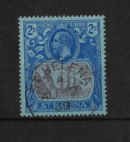 St Helena 1922 GV Two Shillings SG 108 fine used