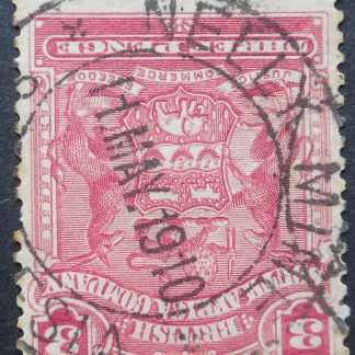 Rhodesia 1898 Three Pence Small Arms with NELLY MINE (DC) postmark