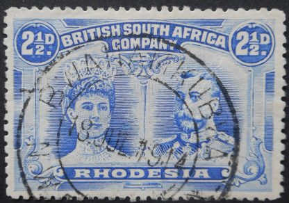 Rhodesia Double Two and a Halfpence with BWANAKUBWA (DC) postmark