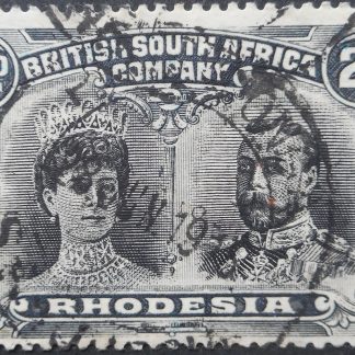 Rhodesia Double Head Two Pence with PENHALONGA (DC) postmark