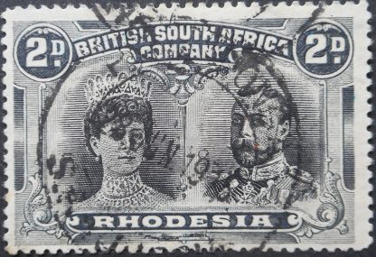Rhodesia Double Head Two Pence with PENHALONGA (DC) postmark