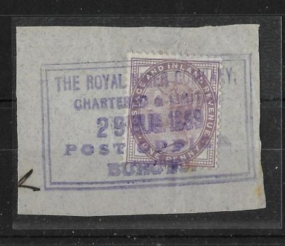 Niger Company Territories 1899 QV One Penny Lilac with Burutu Cancel SG Z57