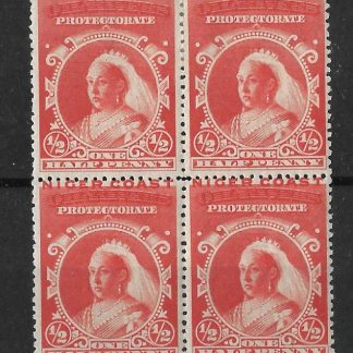 Niger Coast Protectorate 1894 QV Halfpenny block SG 45 mint