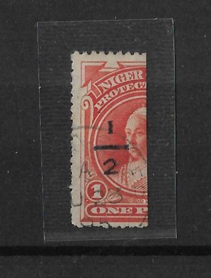 Niger Coast Protectorate 1894 QV Provisionals Halfpenny on One Penny SG 64 fine used
