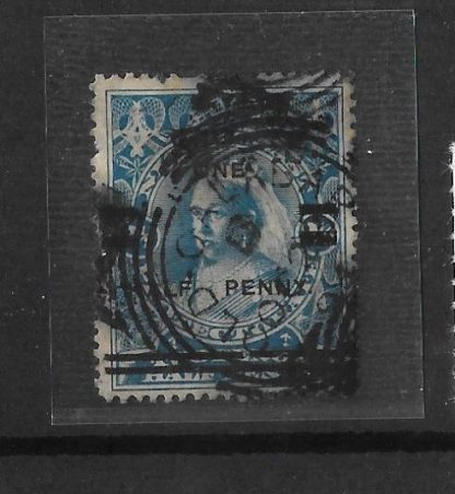 Niger Coast Protectorate 1894 QV Provisionals Halfpenny on Two and a Halfpence SG 65 used
