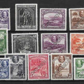 British Guiana 1934 GV One Cent to One Dollar SPECIMEN SG 288s/300s unmounted mint