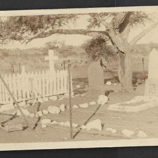 Northern Rhodesian real photographic postcard of old Livingstone Cemetery unused