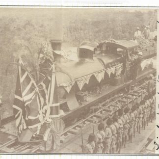 Northern Rhodesia 1905 real photo postcard ceremony of the opening of the Bridge dated 12th Sept 1905