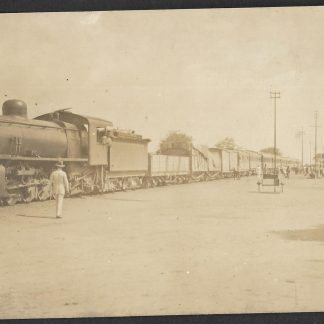 Northern Rhodesia 1920's unused real photograph postcard of Broken Hill Railway Station
