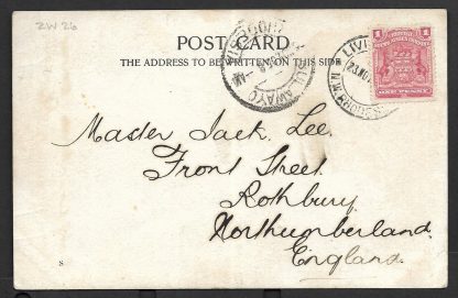Northern Rhodesia 1905 real photo postcard of Livingstone's man eater used - Image 2