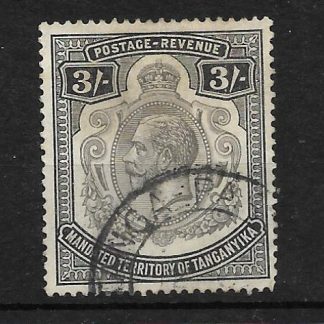 Tanganyika 1927 GV Three Shillings SG 104 used