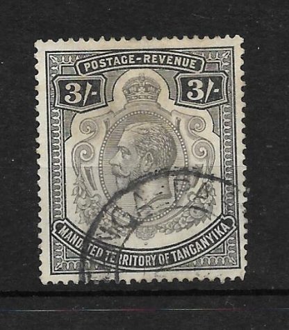 Tanganyika 1927 GV Three Shillings SG 104 used