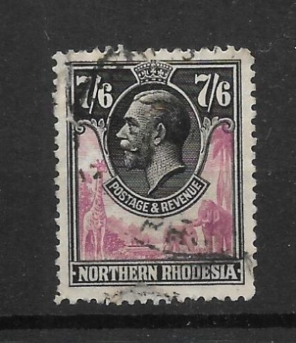 Northern Rhodesia 1925 GV Seven Shillings and Six Pence SG 15 used