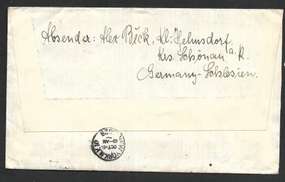 Germany 1928 Zeppelin Flight cover from Germany to New York with Four Mark Zeppelin stamp - Image 2