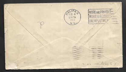 Newfoundland 1921 special flight cover Halifax to Nova Scotia to London - Image 2