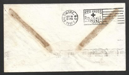 Bermuda 1937 special Flight cover to Baltimore and return - Image 2