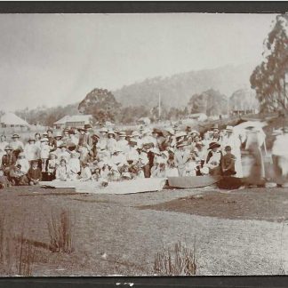 Northern Rhodesia real photographic postcard of the opening day celebrations of St Andrews Church Livingstone